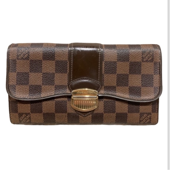Louis Vuitton Handbags - EXCELLENT CONDITION! Authentic Louis Vuitton Damier Ebene Sistina Long Wallet